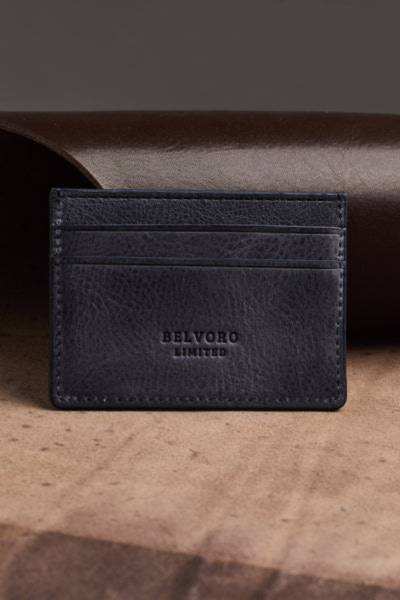 Tarjetero Azul Vintage