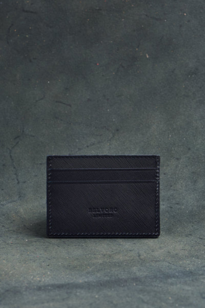 Tarjetero Azul Saffiano