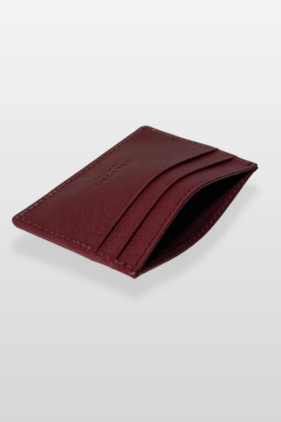 Tarjetero Granate Saffiano Max