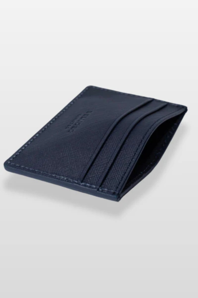 Tarjetero Azul Saffiano