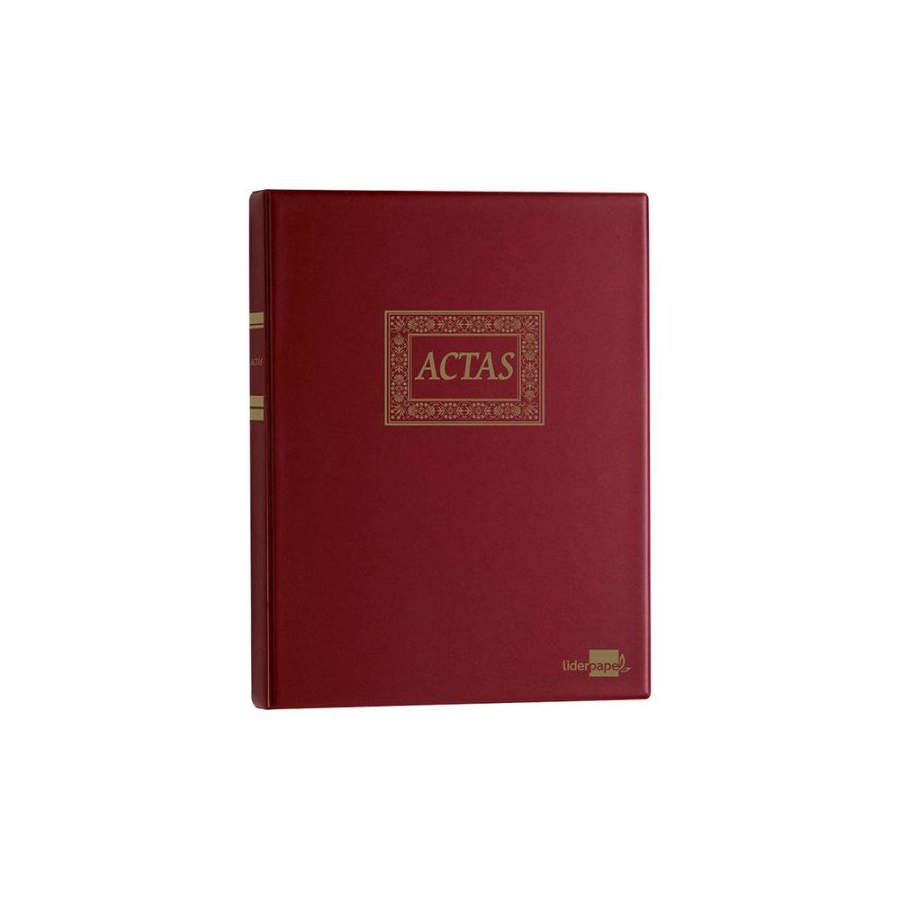 Libro liderpapel din a4 actas 30 anillas con 100 hojas movibles foliadas - AT02