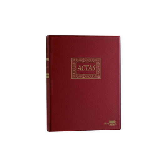 Libro liderpapel din a4 actas 30 anillas con 100 hojas movibles foliadas - AT02
