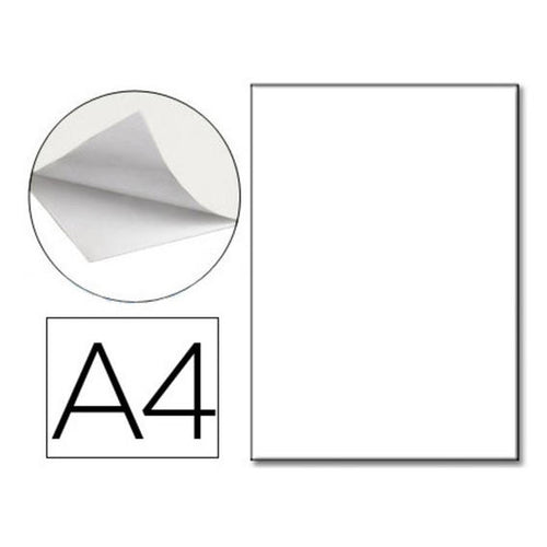 Poliester blanco especial q-connect mate opaco din a4 para impresoras laser paquete de 100 hojas 125 micras - KF16395